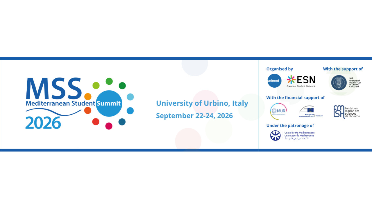 La UMU presente con una estudiante en la 5ª edición de la Mediterranean Student Summit en la Universidad de Urbino